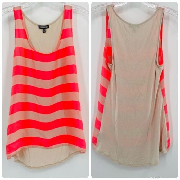 EXPRESS Striped Sleeveless Blouse - Picture 2 of 8